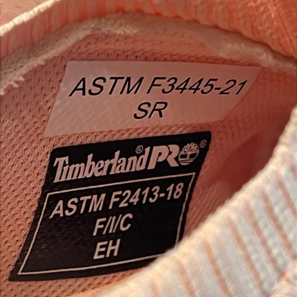 Women's Timberland PRO Knit‎ Setra Composite Safety Toe Sneakers Women’s 8W Pink